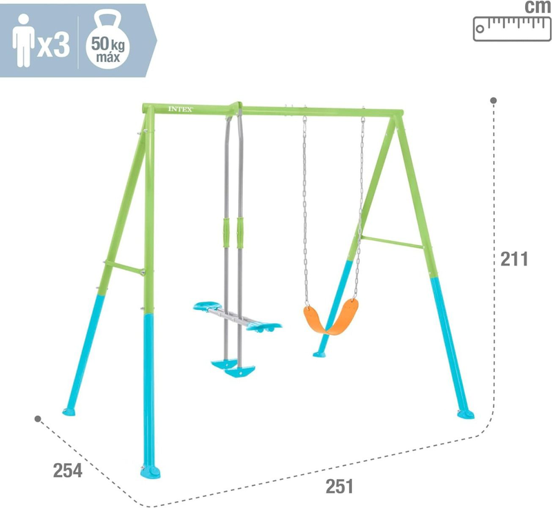 Product image: Two feature swing set, , medium-null