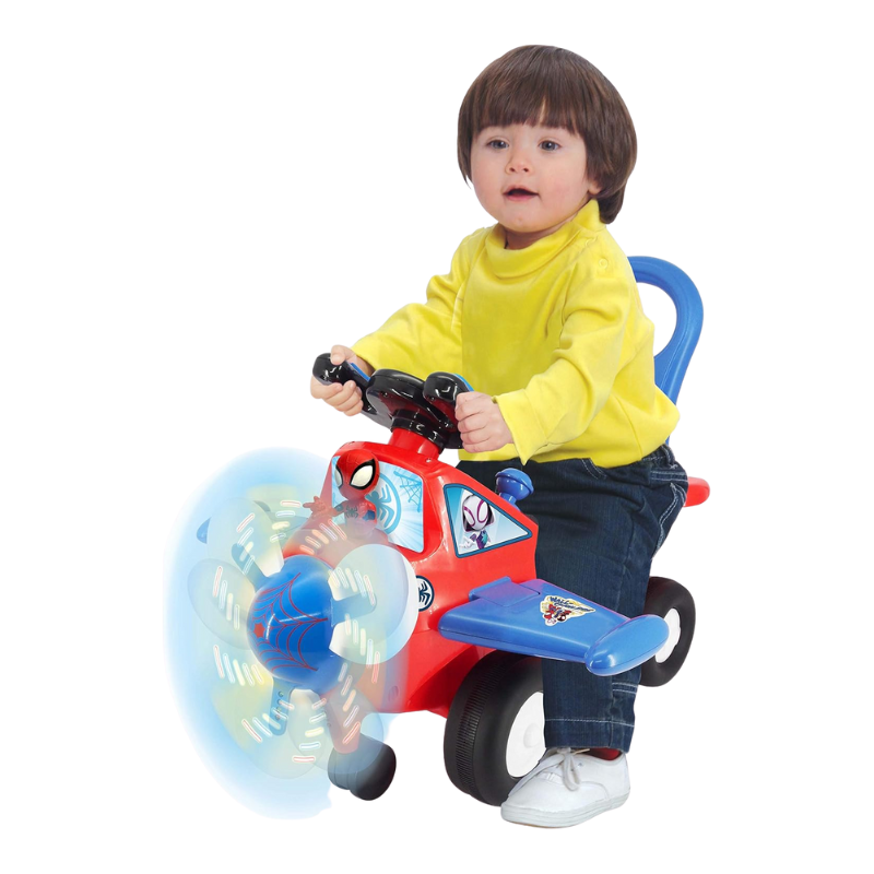 Kiddieland spidey lights 'n' sounds activity plane - 12m+, , medium image number null