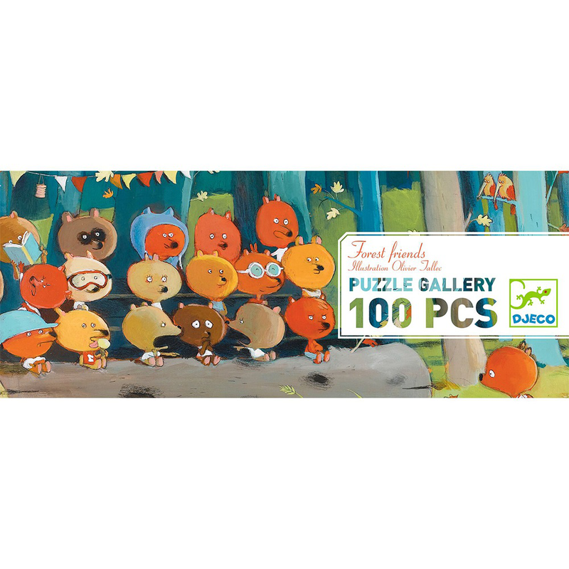 Djeco puzzles gallery forest friends - 100 pcs - fsc mix, , medium-null