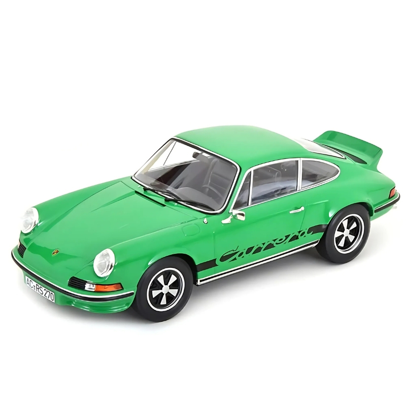 Norev 1/18 1973 porsche 911 rs, green with black deco, , medium-null