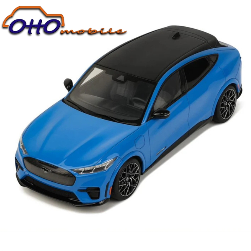 Ottomobile 1/18 2021 ford mustang mach-e gt *resin series*, grabber blue metallic, , medium-null