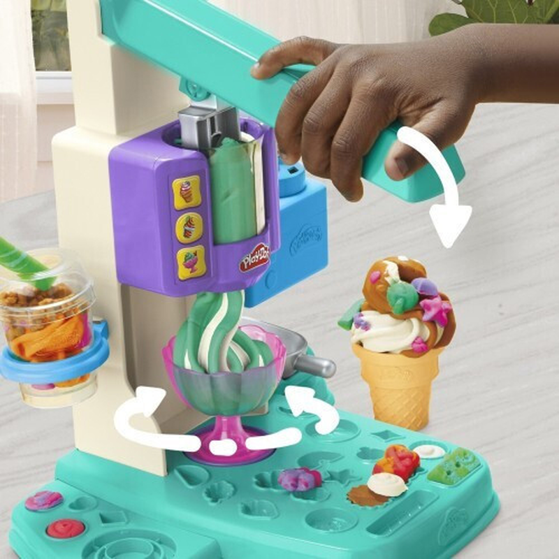 Product image: Play-doh rainbow swirl ice cream playset, , medium-null