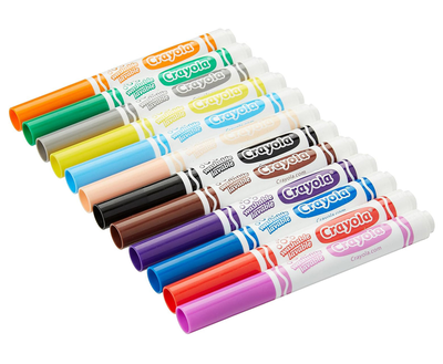 Crayola 144 broad line markers - assorted, , medium