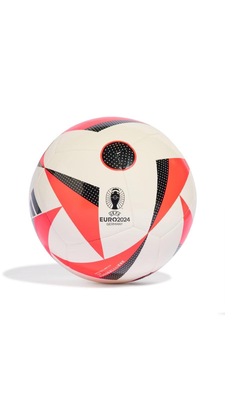 Adidas euro24 clb football ball size 4, white/orange, medium