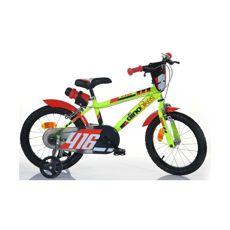 Product image: Dino bike 16" mtb ball bearing fluo yellow 416us-03, , medium-null