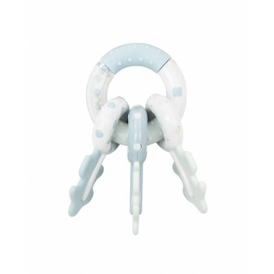 Kikka boo rattle keyring blue, , medium