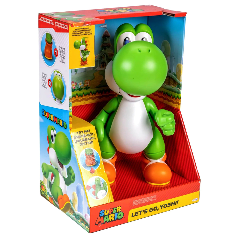 Yoshi lets go super mario bros interactive figure 36cm, , medium image number null