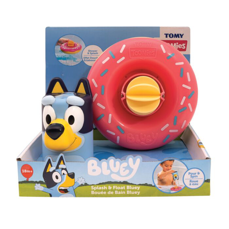 Tomy toomies toddler bath toy bluey splash & float 18m+ (1pc random selection), , medium-null