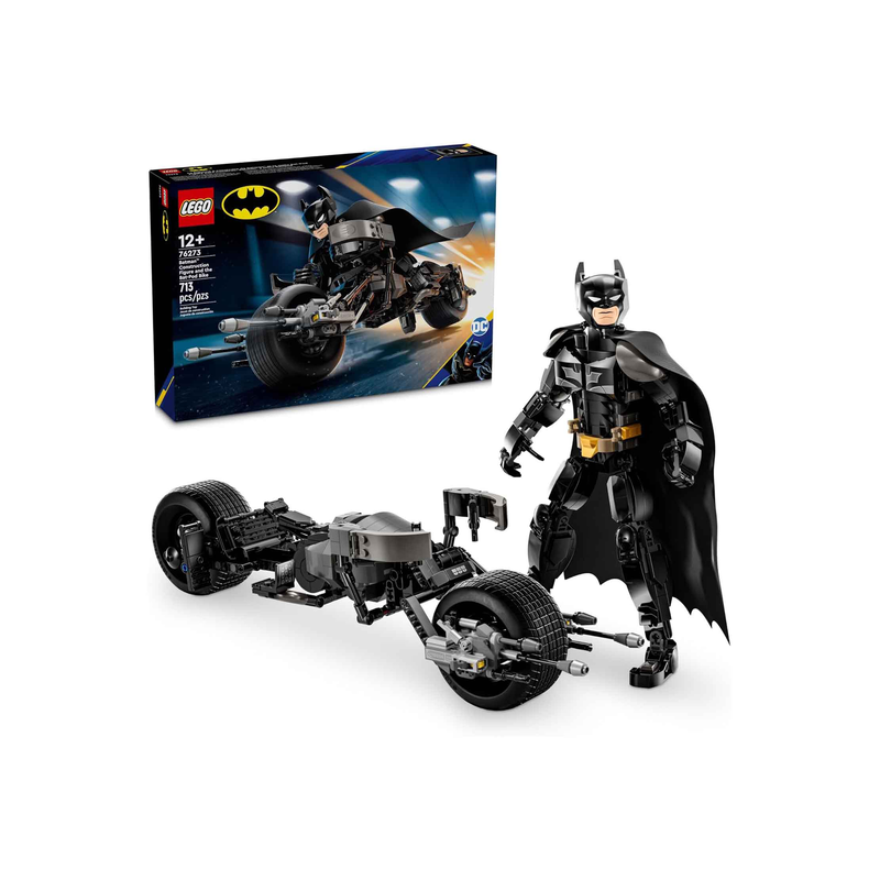 Lego batman construction figure and the bat-pod bike, , medium-null