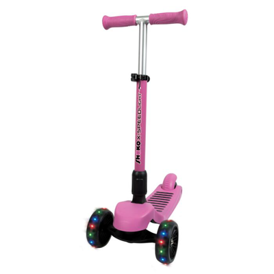 As shoko scooter x-speed led light 3wheel fuchsia 5y++