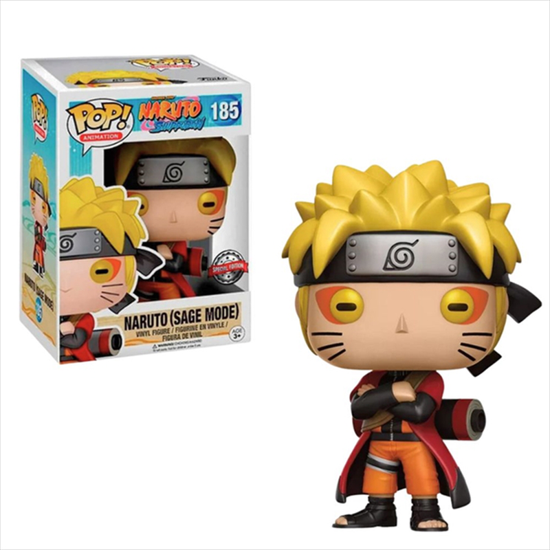 Funko pop! Naruto - naruto sage mode #185 figure exclusive, , medium-null