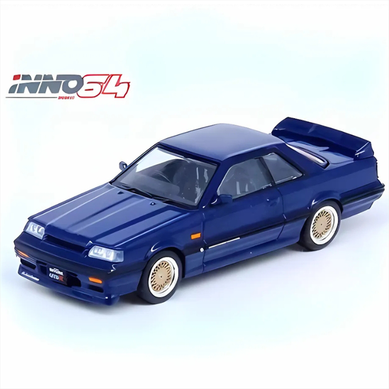 Inno models 1987 nissan skyline gts-r r31, dark blue, , medium-null