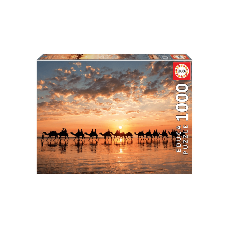 Golden sunset on cable beach, australia puzzle 1000pcs, , medium-null
