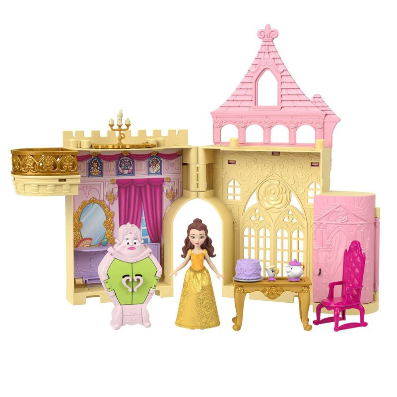 Product image: Disney princess mini dolls belles palace playset jdp54, , medium-null