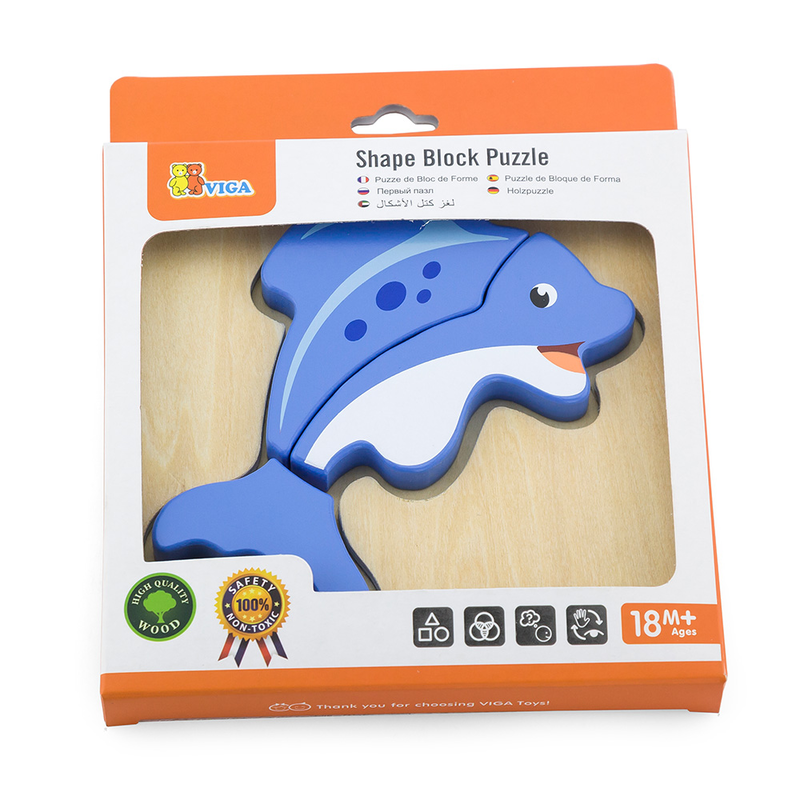 Viga shape block puzzle - fish, , medium image number null