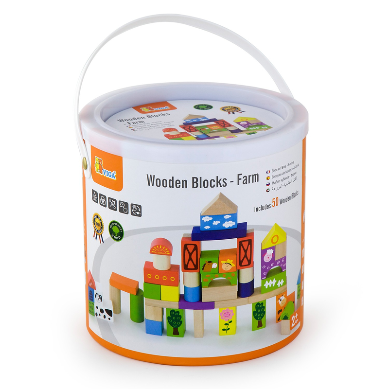 Viga building blocks set for ages 12m+ 50pcs, , medium-null