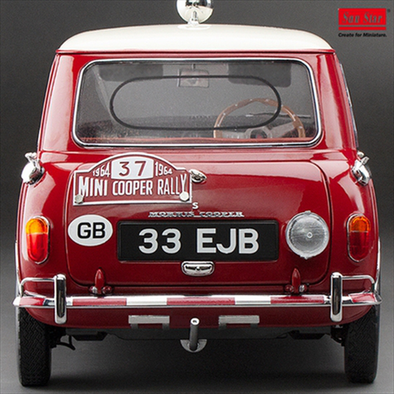Product image: Sunstar 1/12 1964 morris mini cooper s winner monte carlo rally #37, red/white, , medium-null