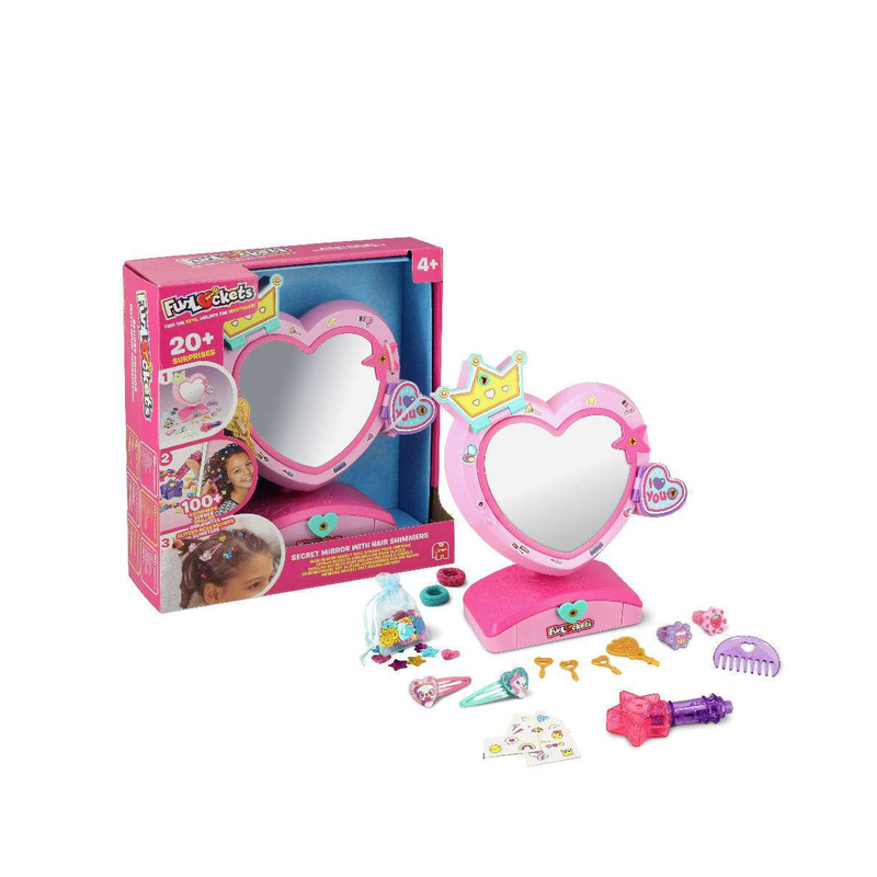 Funlockets secret mirror with hair shimmers, , medium-null