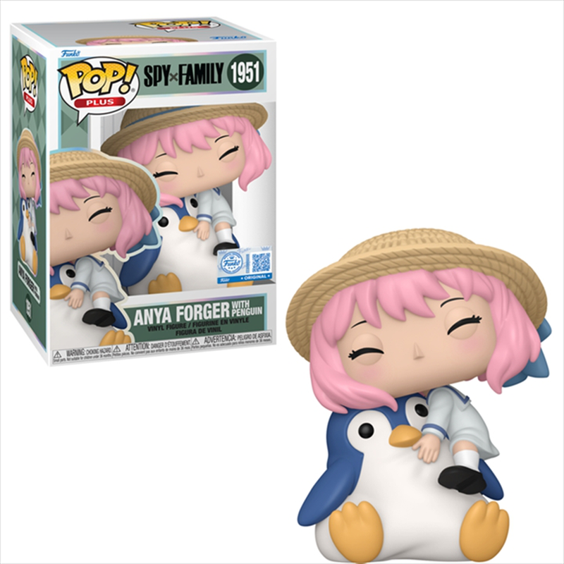 Funko pop! Plus: spy x family - anya forger with penguin special edition #1951 vinyl figure, , medium-null
