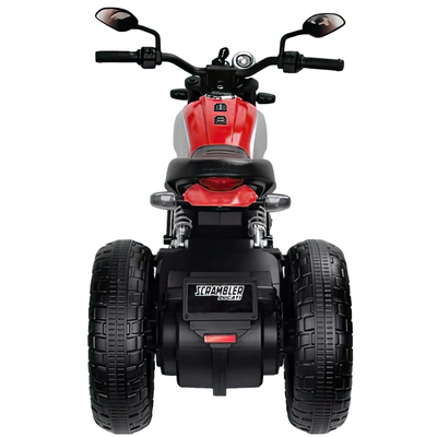 Moto ducati scrambler electric 12v battery powered 3-wheel motorbike ride-on
