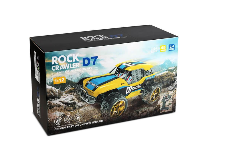 Rock crawler d7 4wd cross-country, professional, rc remote control car, , medium image number null