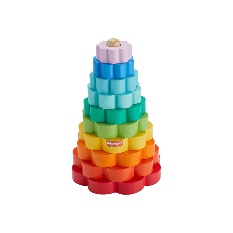 Fisher-price wooden ring stacker, , medium-null