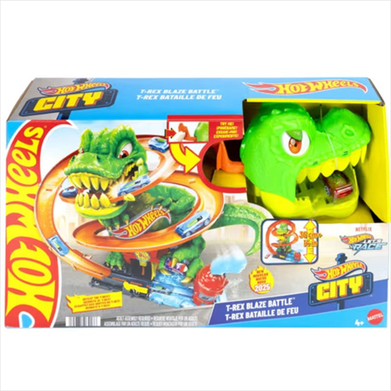 Product image: Hot wheels city - t-rex fire station jbm73, , medium-null