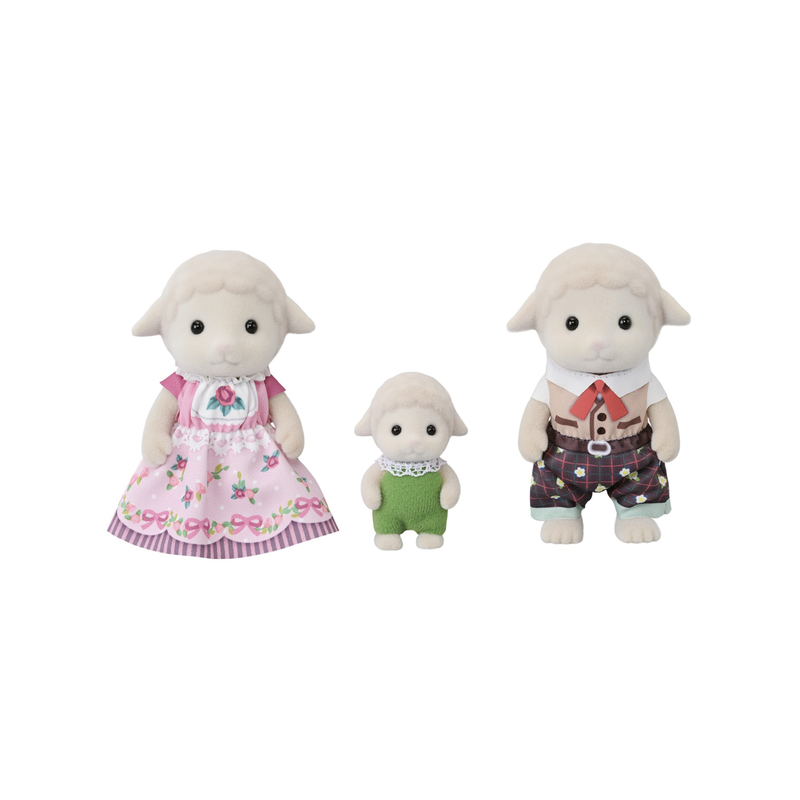 Sylvanian families sheep family trio, , medium-null