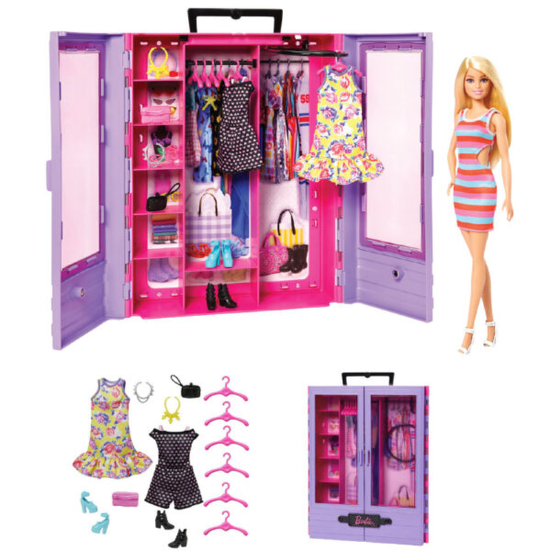 Barbie's wardrobe & doll hjl66 3y+, , medium-null
