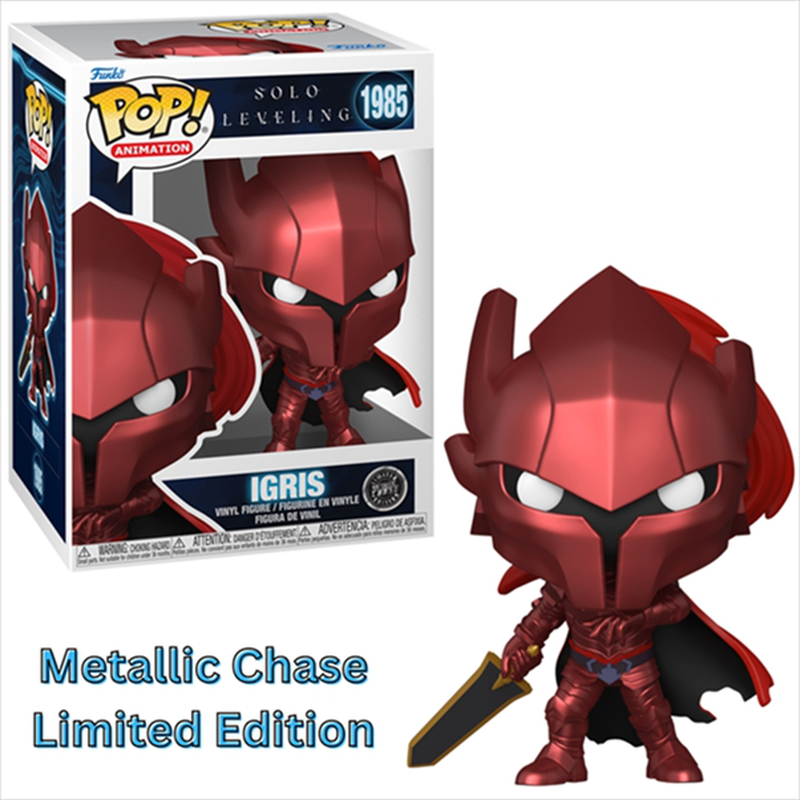 Funko pop! Animation: solo leveling - igris* chase #1985 vinyl figure, , medium-null
