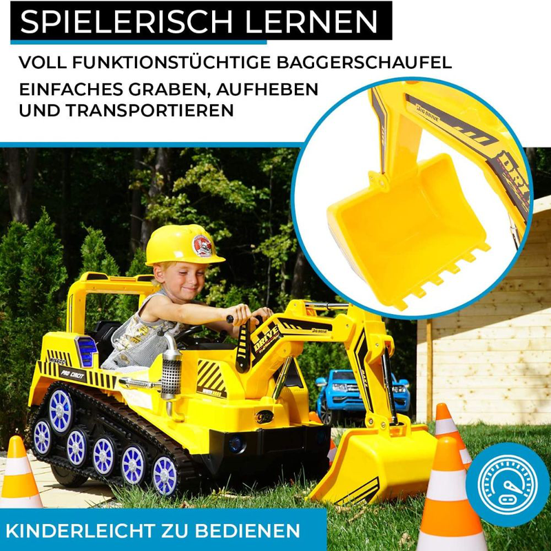 Product image: Fd2811 ηλεκτροκίνητο παιδικό φορτηγό με φτυάρι, φωτάκια, μουσική και κόρνα 6v, 4.5ah, 140x54x70cm, , medium-null