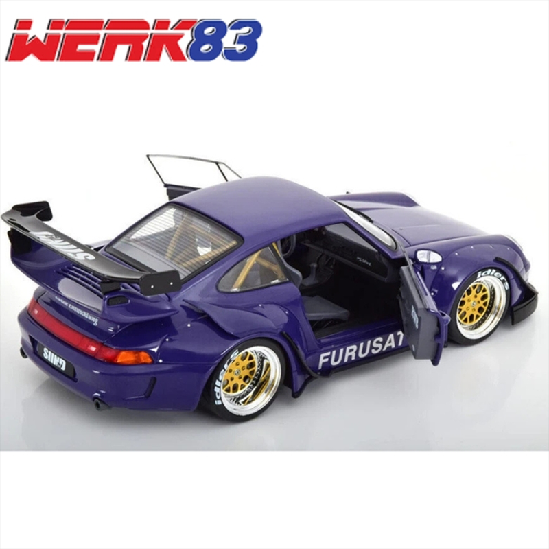 Product image: Werk83 1/18 porsche 911 993 rwb rauh-welt furusato sidney hoffman, purple, , medium-null
