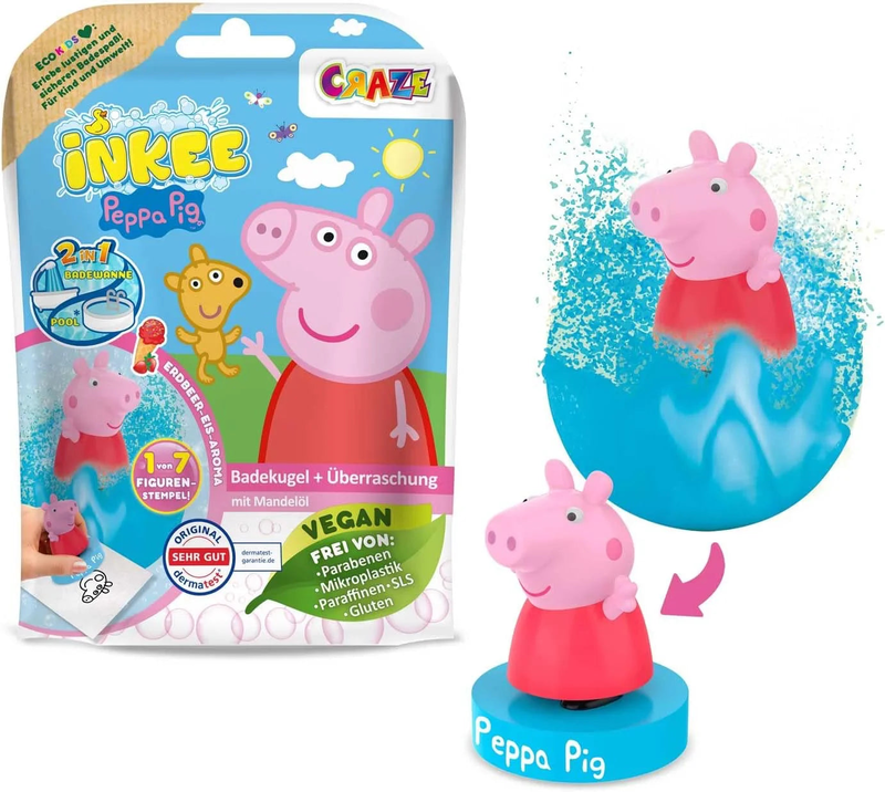 Peppa pig strawberry scented bath bombs, , medium-null