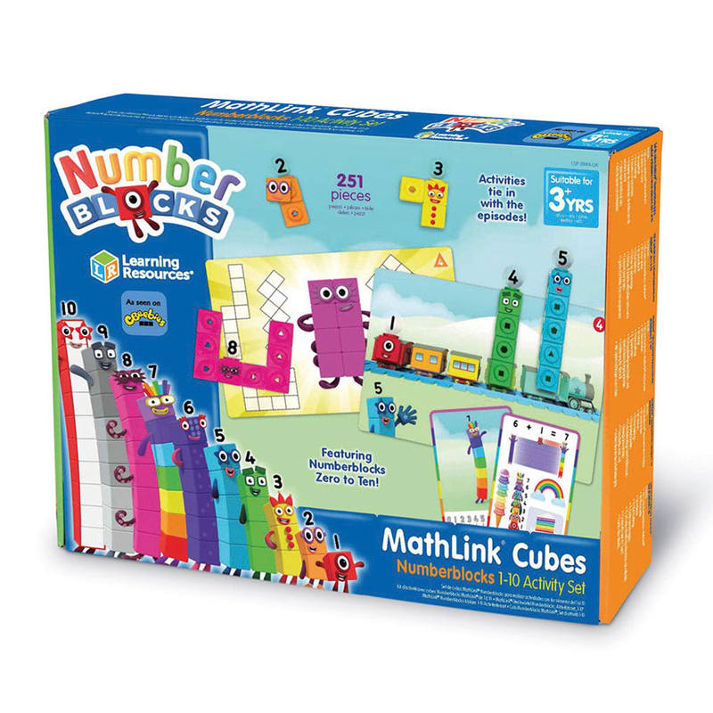 Mathlink cubes numberblocks 1-10 activity set, , medium-null