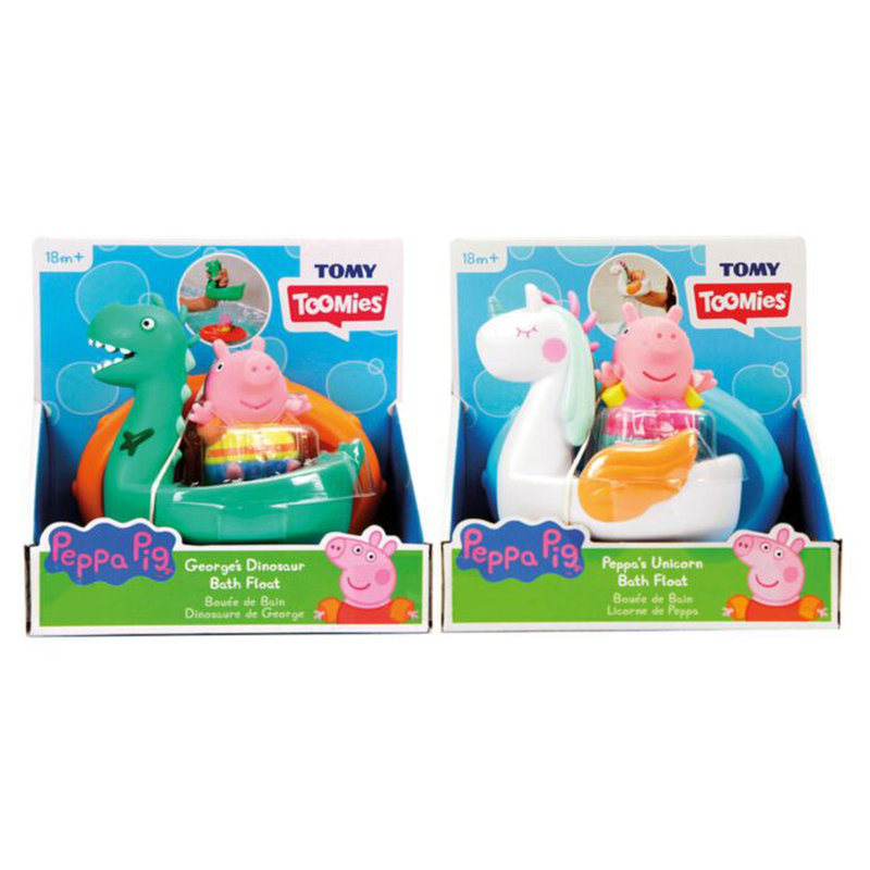Tomy toomies toddler bath toy peppa bath floats 18m+ (1pc random selection), , medium-null