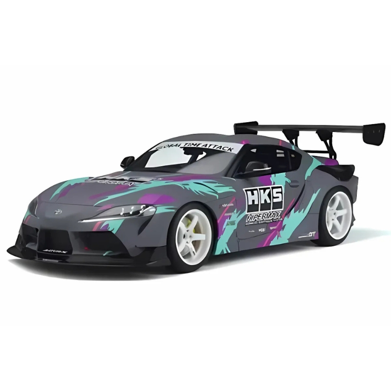 Gt spirit 1/18 hks gr toyota supra presentation *resin series*, grey/green, , medium-null