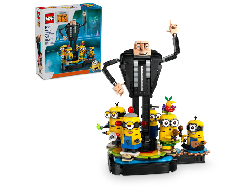 Lego despicable me 4 brick-built gru and minions 75582 for ages 9+ 839pcs, , medium-null