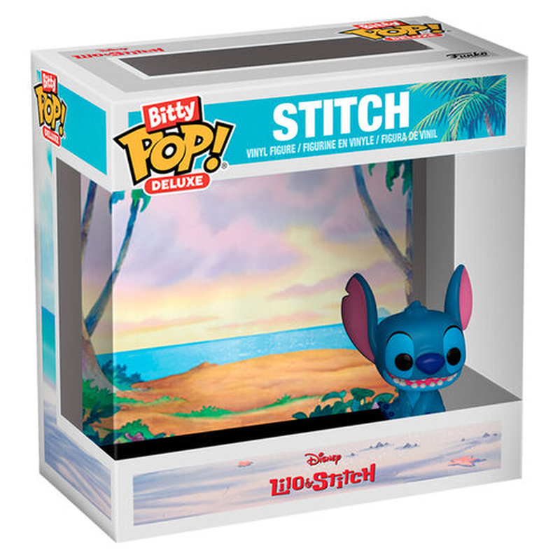 Funko bitty pop deluxe! Stitch at the beach figure, , medium-null