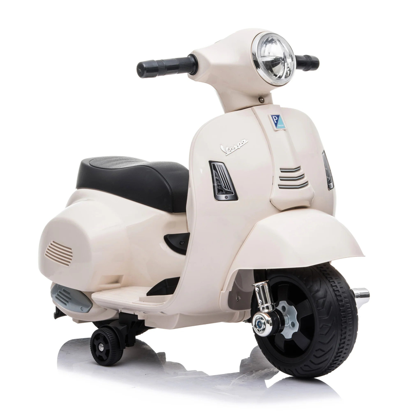 Mini vespa kids electric 6v battery powered motorbike ride-on - white image number null