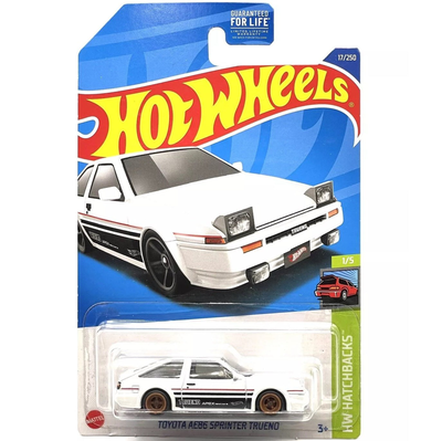 Hot wheels toyota ae86 sprinter trueno – hw hatchbacks 17/250 2021 1/64 die-cast model, , medium