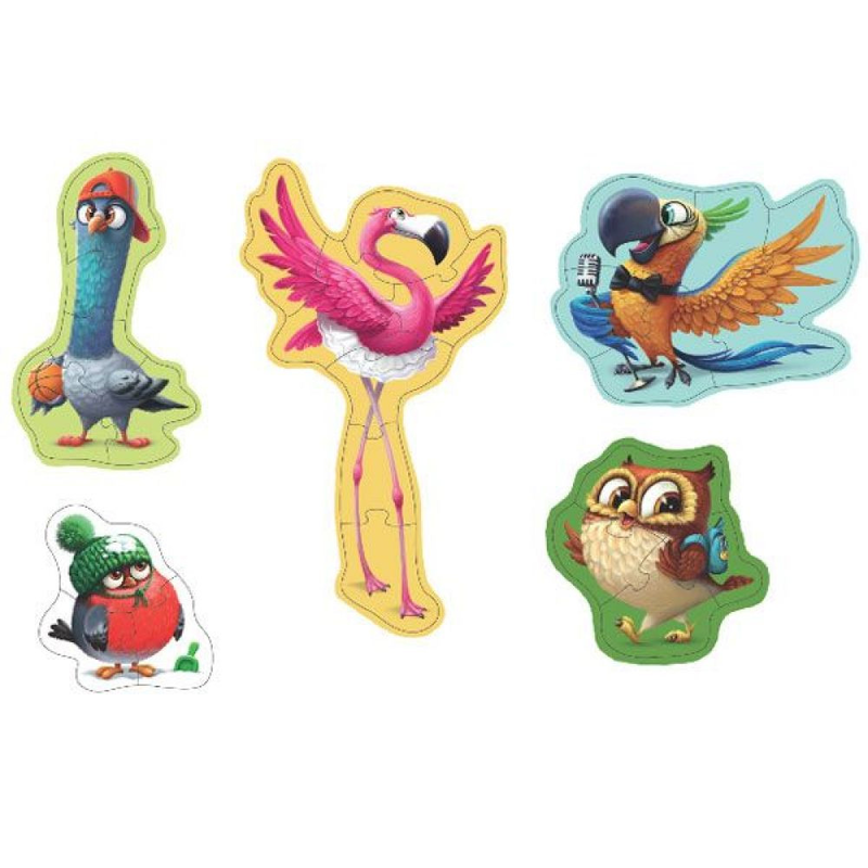 Cubika puzzles 5 in 1 birds, , medium-null