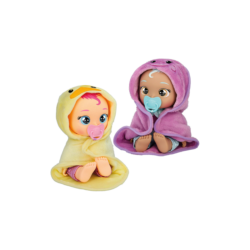 Cry babies newborn bath time doll, , medium-null