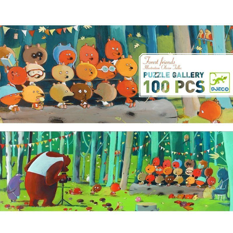 100 pcs forest friends puzzle, , medium image number null