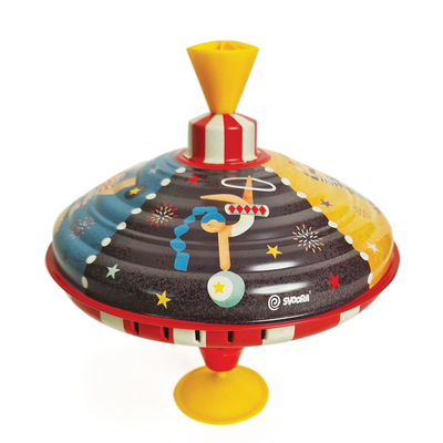 Mega humming tin top circus, , medium