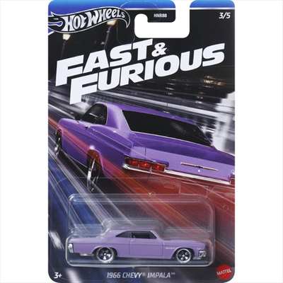 Mattel hot wheels fast  furious sl 1/64 - 1966 chevy impala hrw53