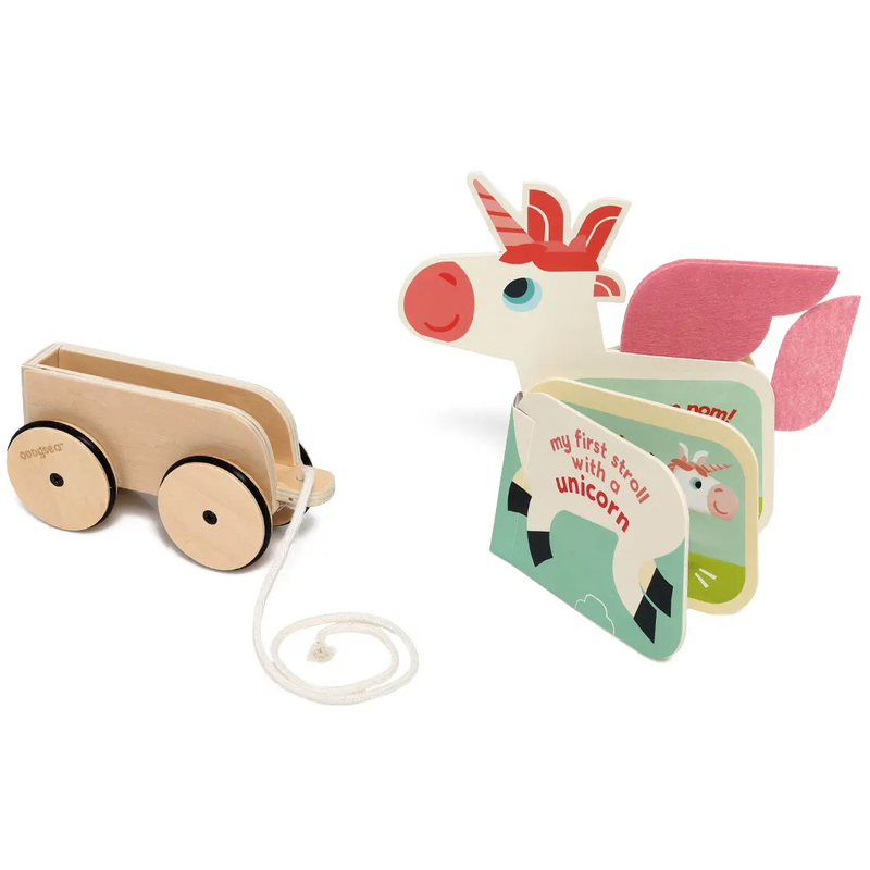 Pull-along book unicorn, , medium-null