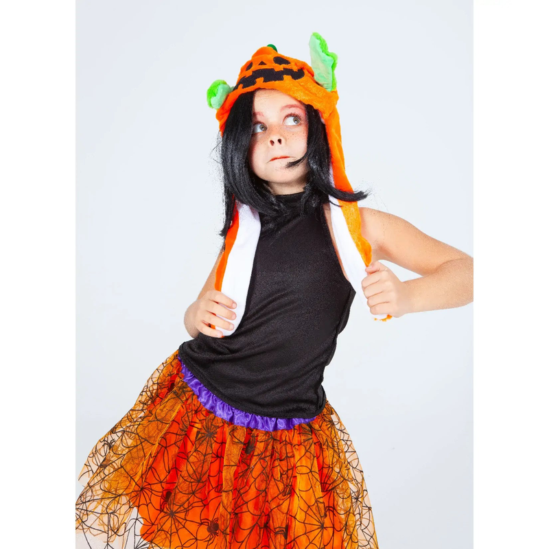 Halloween pumpkin hat with magic ears image number null