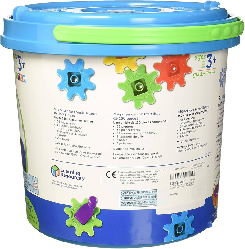 Learning resources gears! Gears! Gears! Super building set 150 pieces, , medium image number null