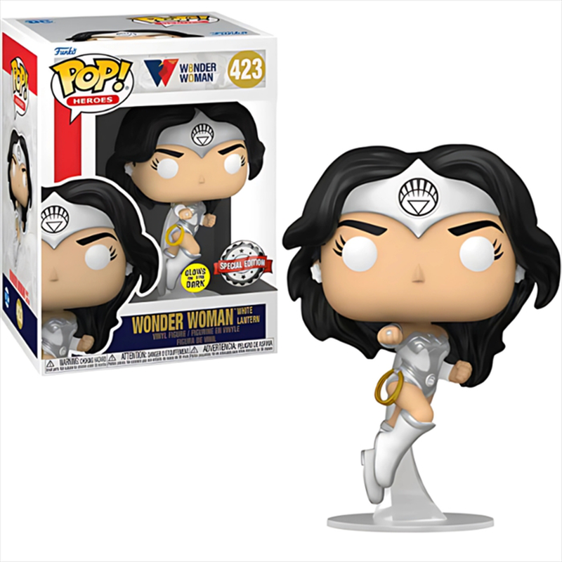 Funko pop! Heroes: - wonder woman white lantern gitd #423 figure exclu, , medium-null