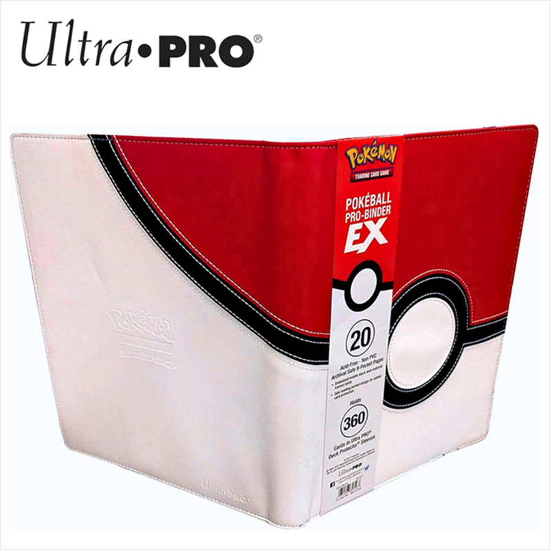 Ultra-pro - up - premium 9-pocket pro-binder - pokemon - pokeball - holds upto 360 cards, , medium-null